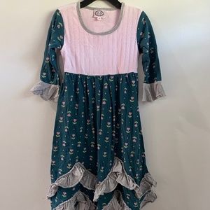 Lilli Lovebird Dress Ruffle Twirl Pink Heart Flower 6